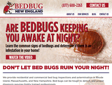 Tablet Screenshot of bedbugne.com